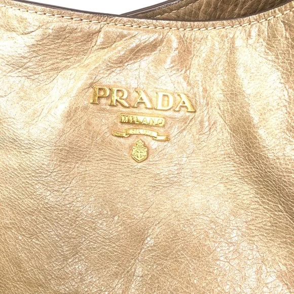 Authentic Prada brown leather shoulder bag - Picture 14 of 16